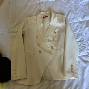 Guess Cream Blazer with Gold Buttons